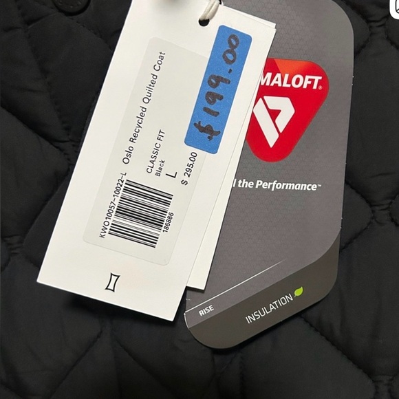 NWT Kit and Ace Oslo Black Quilted Long Coat - Picture 4 of 4